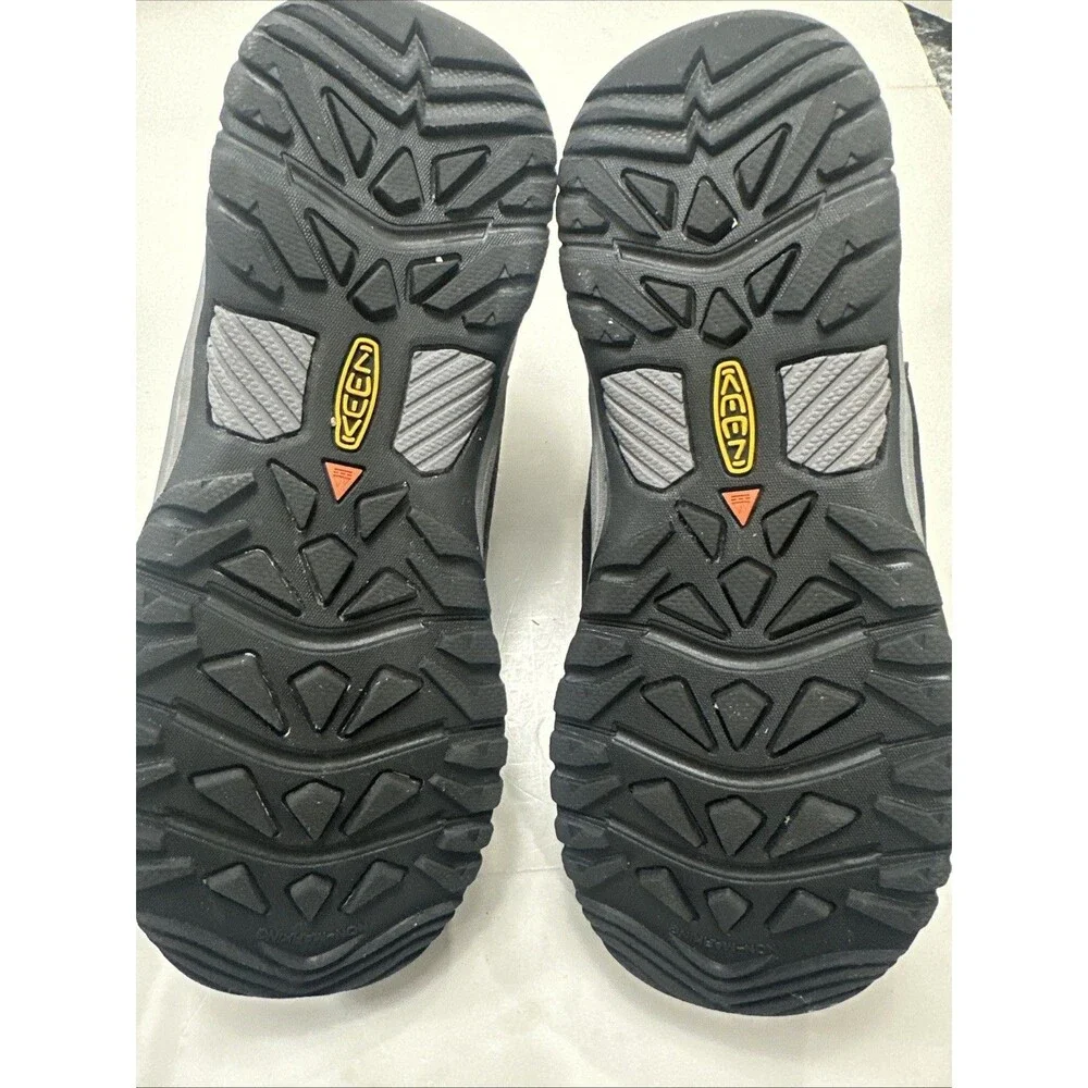 KEEN TARGHEE MID WATERPROOF 1020131 HIKING BOOT YOUTH SIZE 5 RAVEN/TULIPWOOD